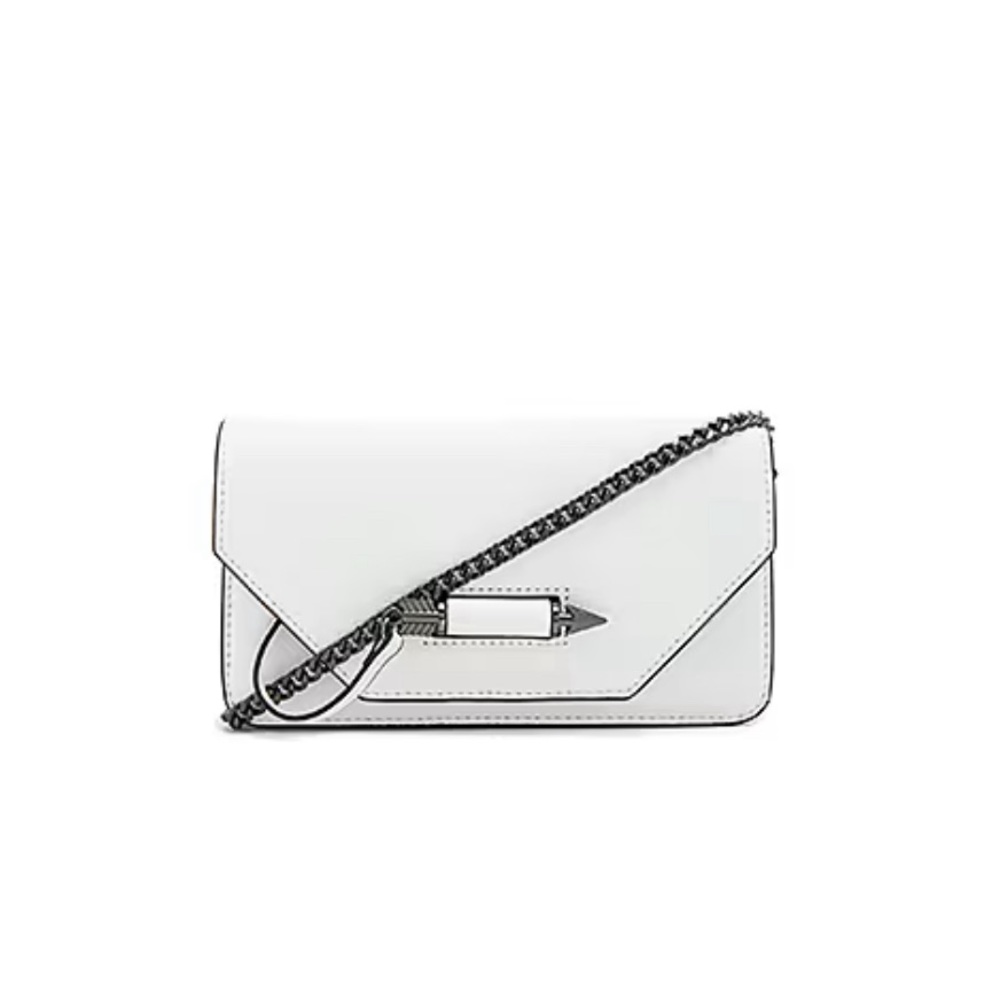 *NEW* Mackage Zoey C Clutch in White & Gunmetal. Comes with dust bag and box.